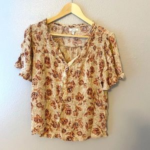 Maurice’s Floral Blouse Size L
